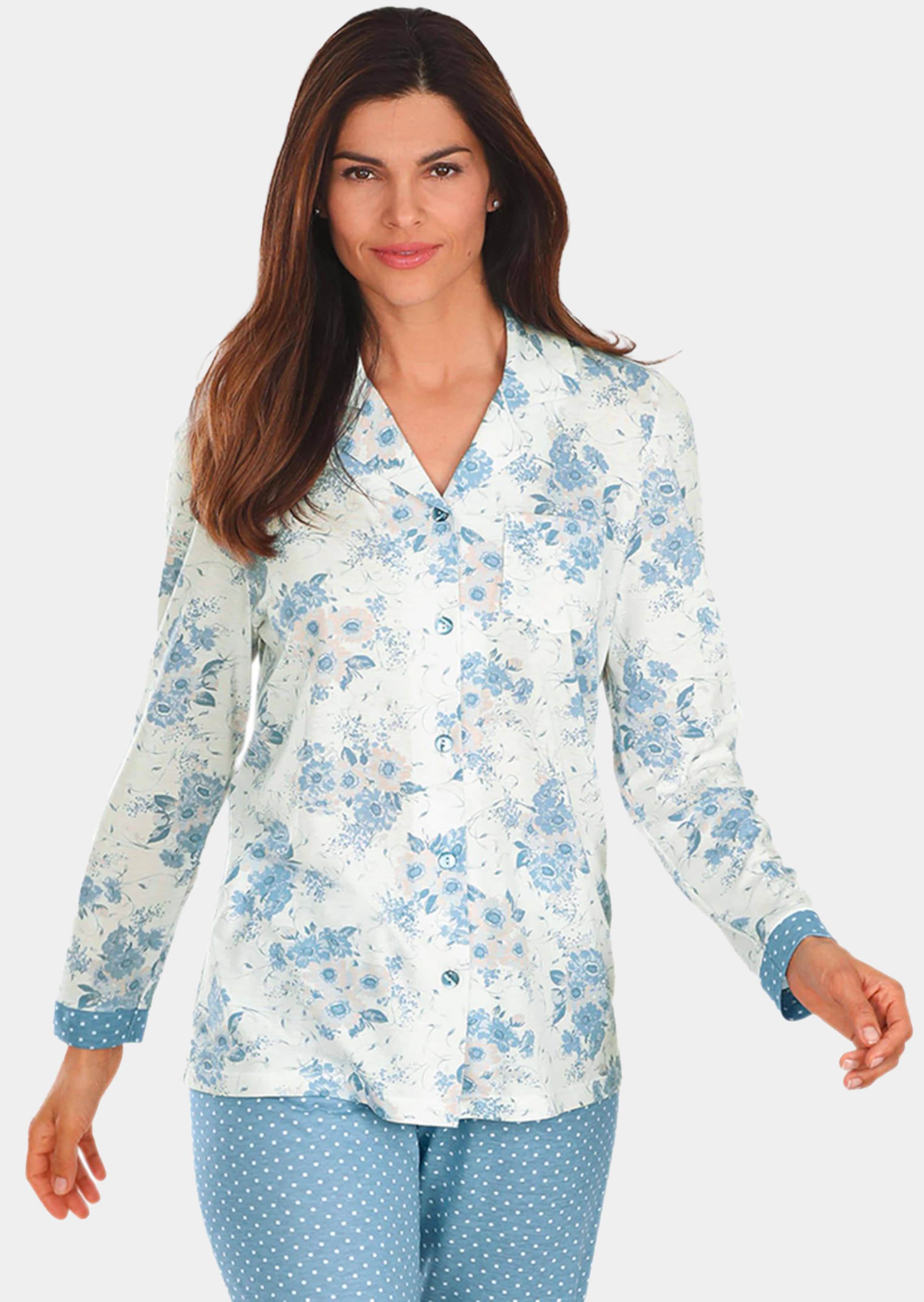Geblümtes Pyjamaoberteil Mix&Match