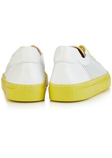 Leder-Sneaker mit Lochmuster thumbnail 3
