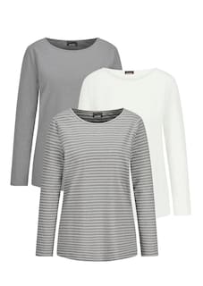T-shirt en lot de 3 en jersey avec coton thumbnail 6