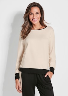 Sweatshirt mit weitem Rundhalsausschnitt thumbnail 2