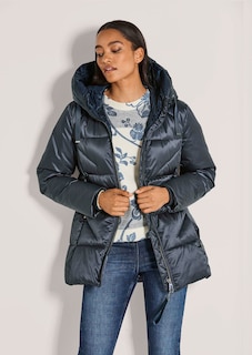 Wattierte Steppjacke mit Kapuze thumbnail 2