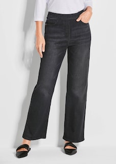 Jeansschlupfhose VERA mit weitem Bein thumbnail 1