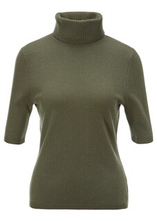 Kaschmirpullover mit Rollkragen und Halbarm thumbnail 2