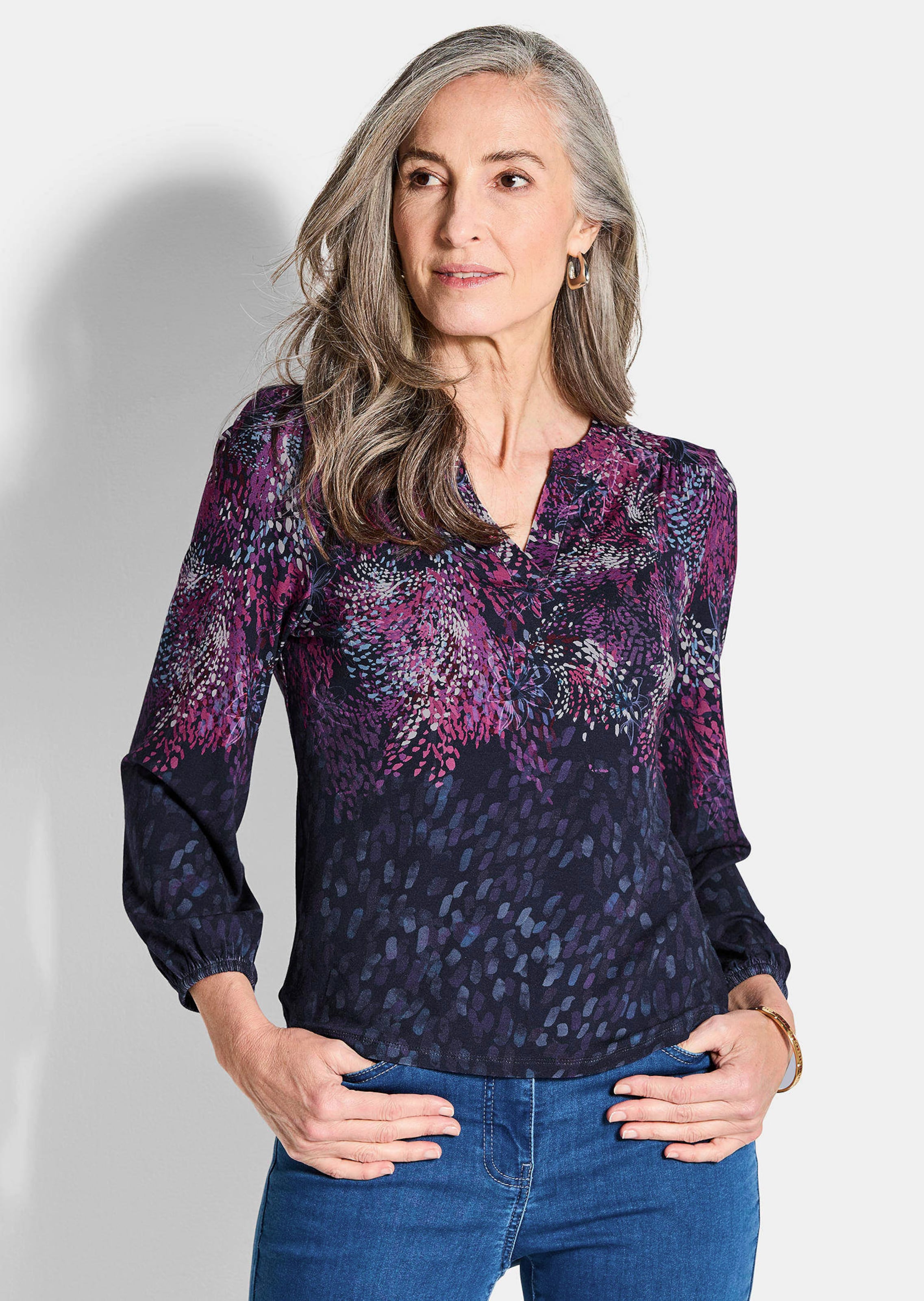 T-shirt en jersey avec motif à petits pois
