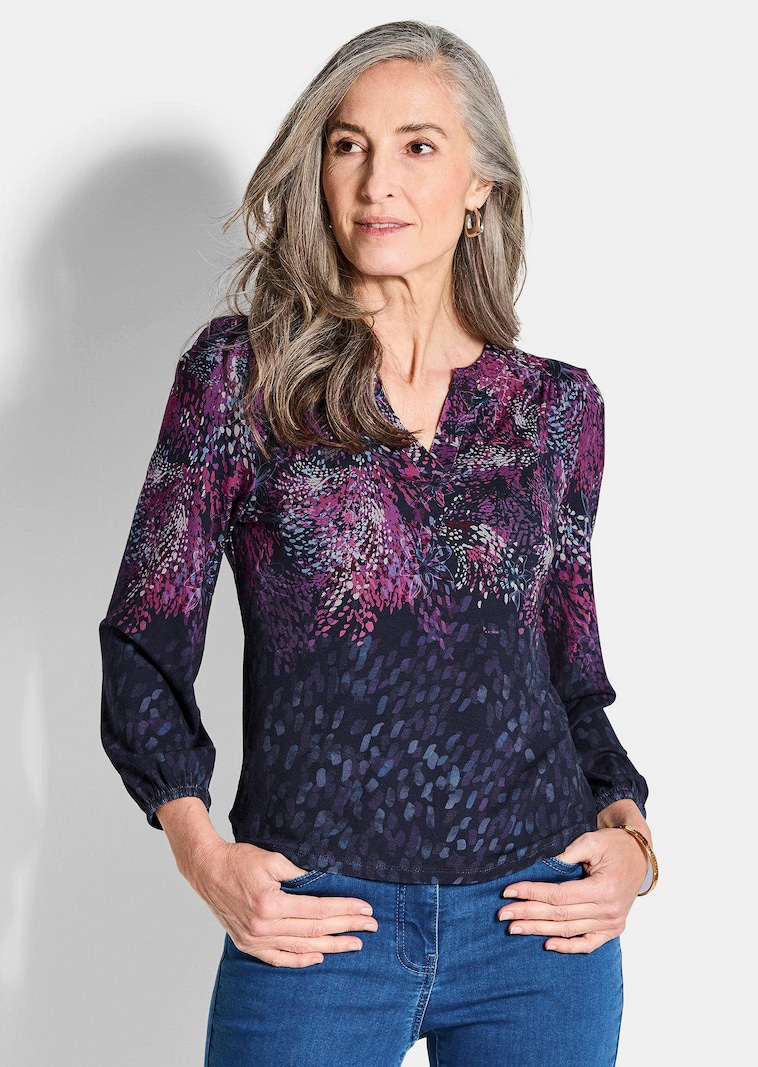 T-shirt en jersey avec motif à petits pois