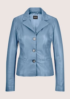 Leather blazer. Lamb nappa thumbnail 7