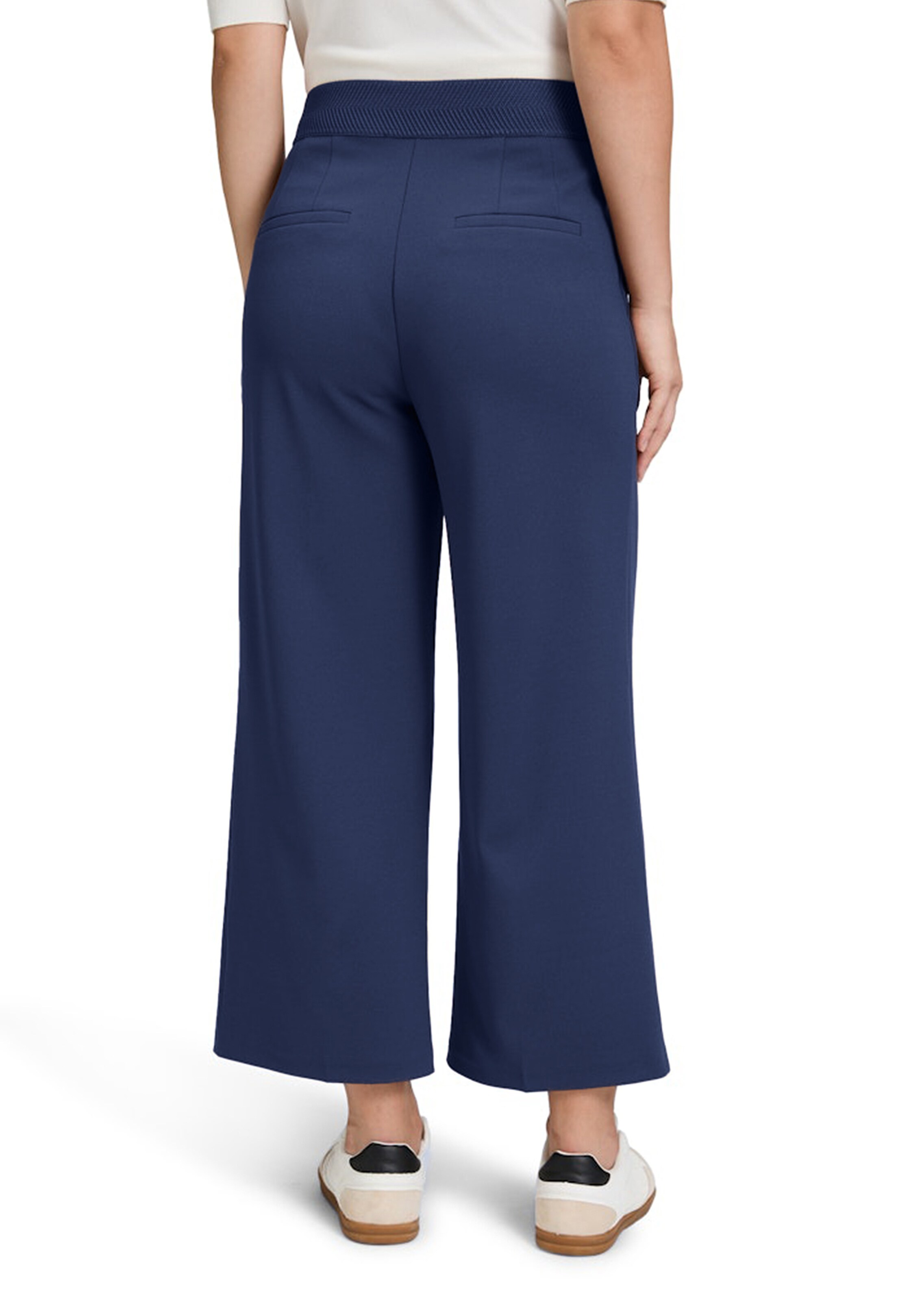 Culotte van softstretch met gestreken vouwen thumbnail 3