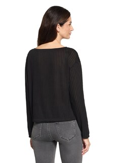 T-shirt structuré avec rayures longitudinales thumbnail 3