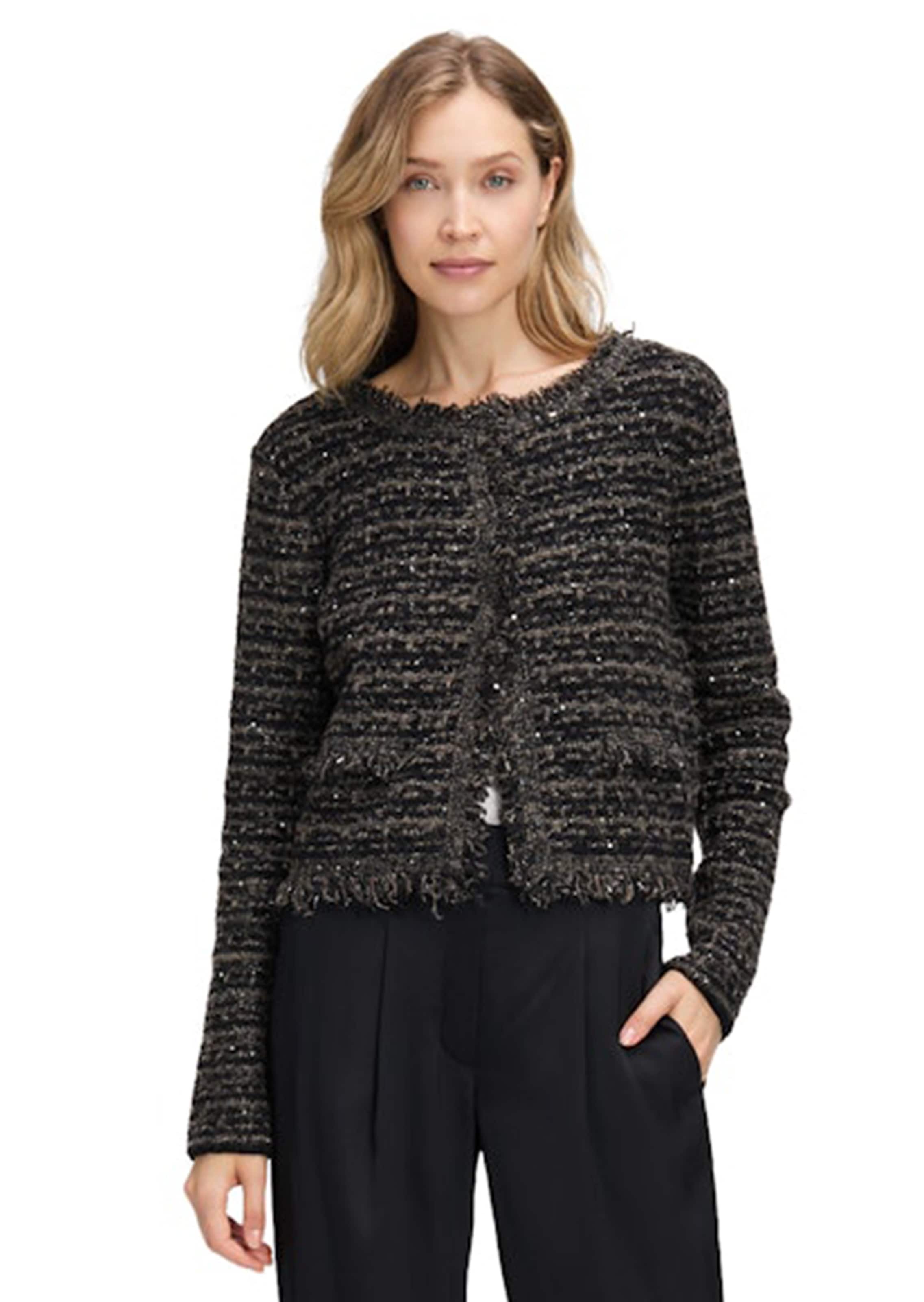 Verkorte cardigan met pailletten