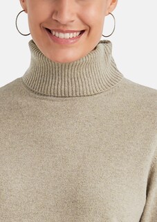 Kaschmirpullover mit Rollkragen und Halbarm thumbnail 6