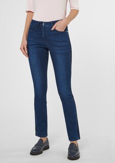 Schlanke Stretch-Jeans mit seitlicher Dekoration thumbnail 2