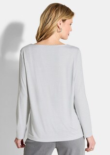 Blusenshirt aus Satin und Viskose-Jersey thumbnail 3