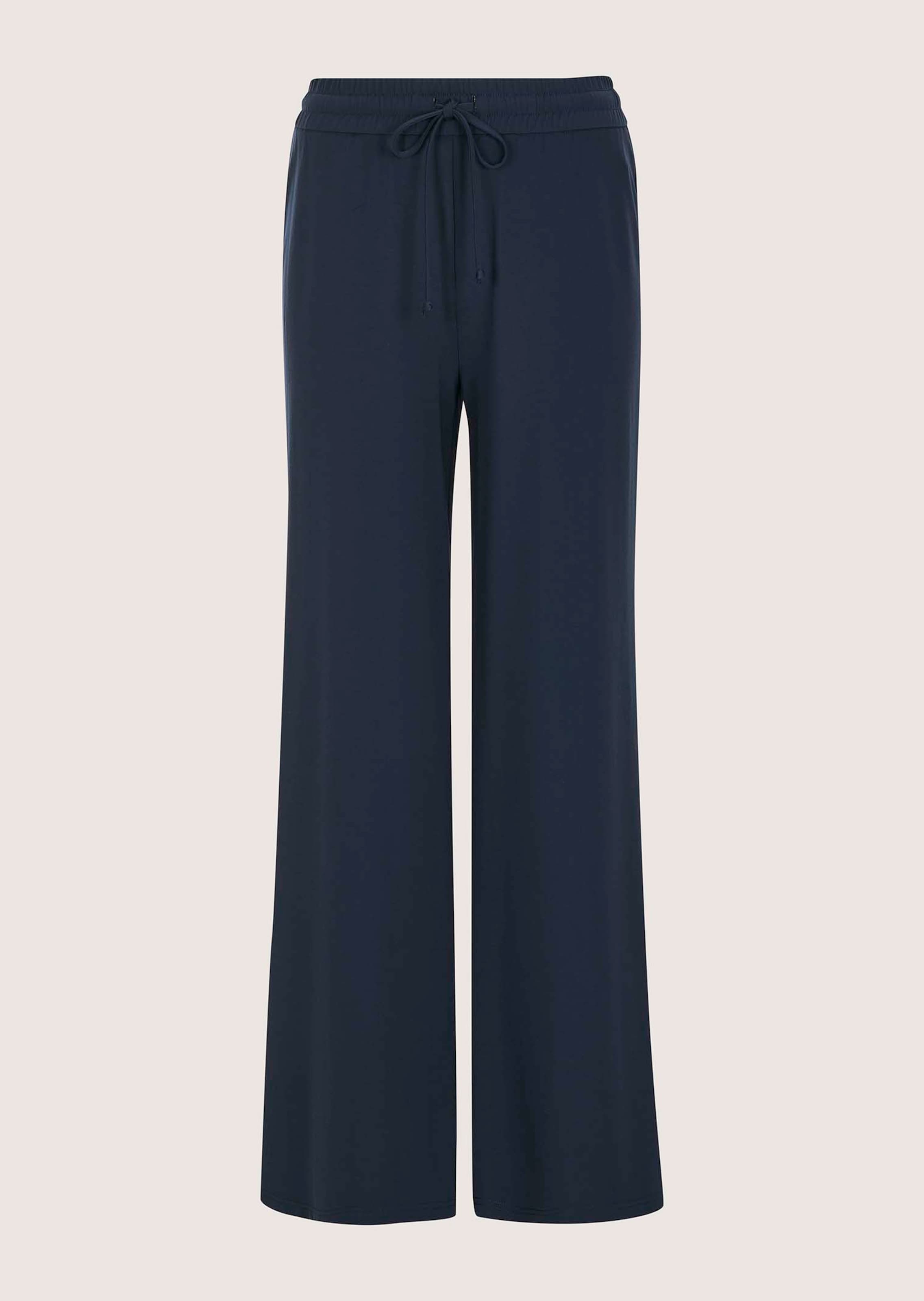 Lässige Jerseyhose mit weitem Bein