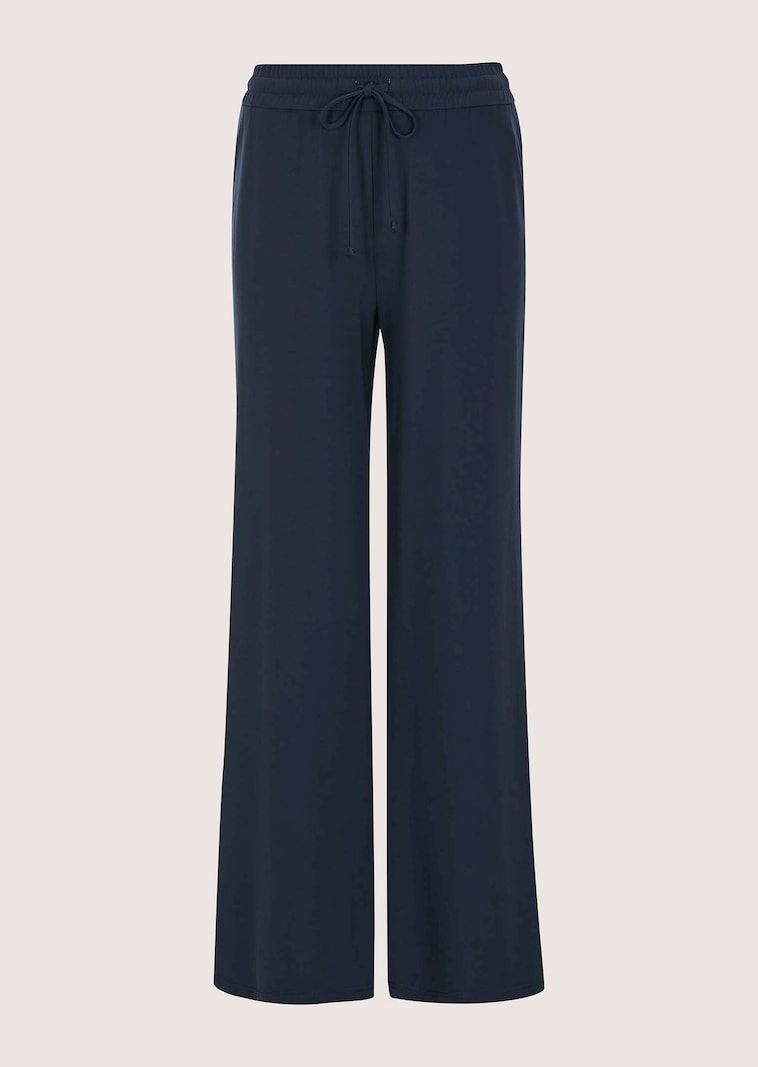 Lässige Jerseyhose mit weitem Bein