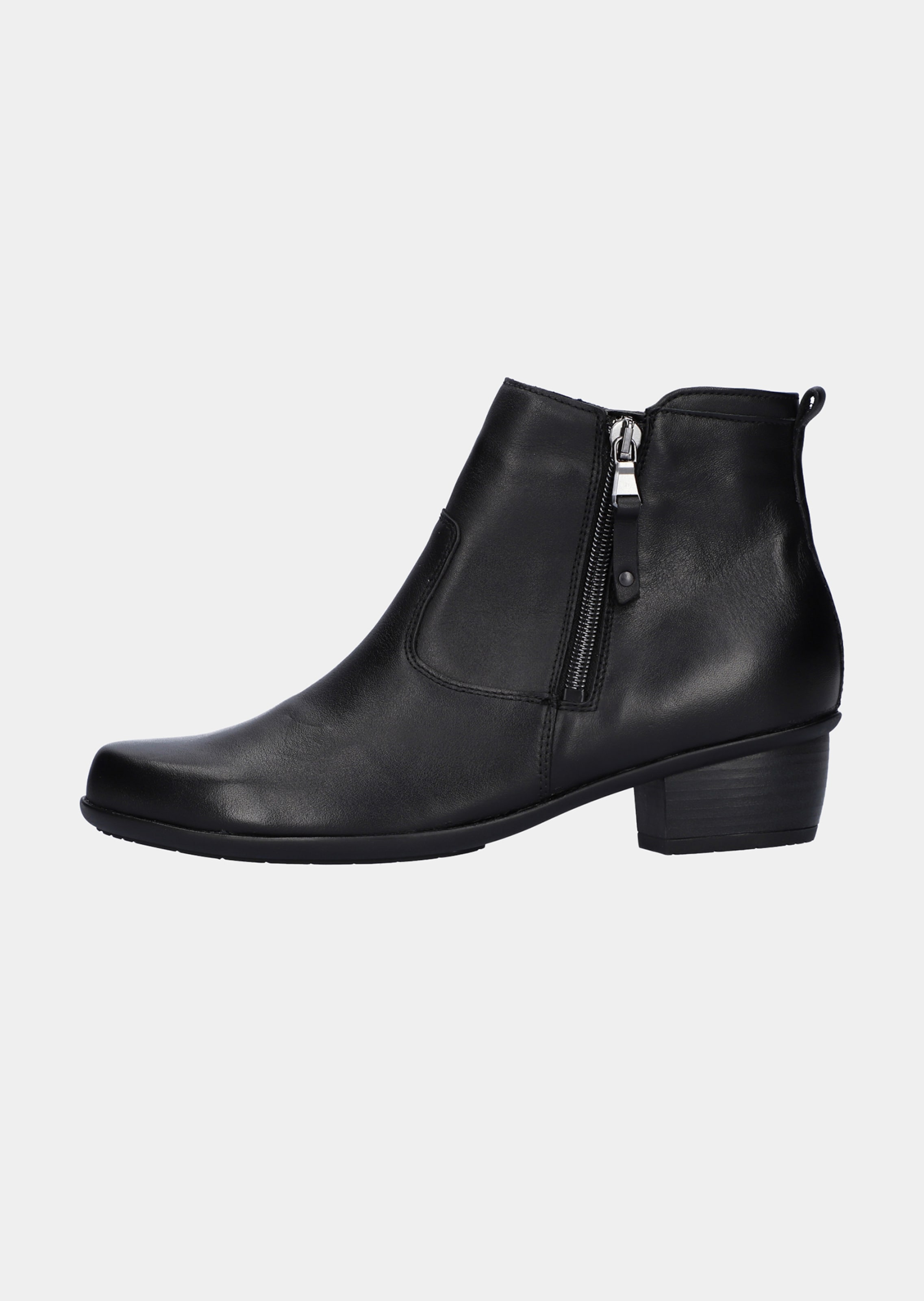 Stiefeletten aus Nappaleder mit Reißverschluss