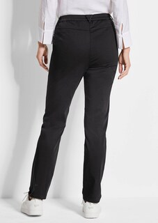 Pantalon LOUISA à taille élastique en coton satiné thumbnail 3