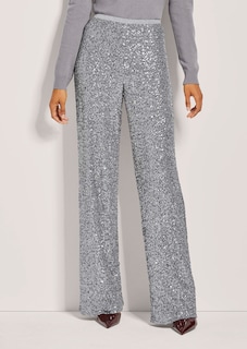 Palazzo trousers with sequins thumbnail 2