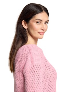 Kuscheliger Ajourpullover mit Lochmuster thumbnail 4