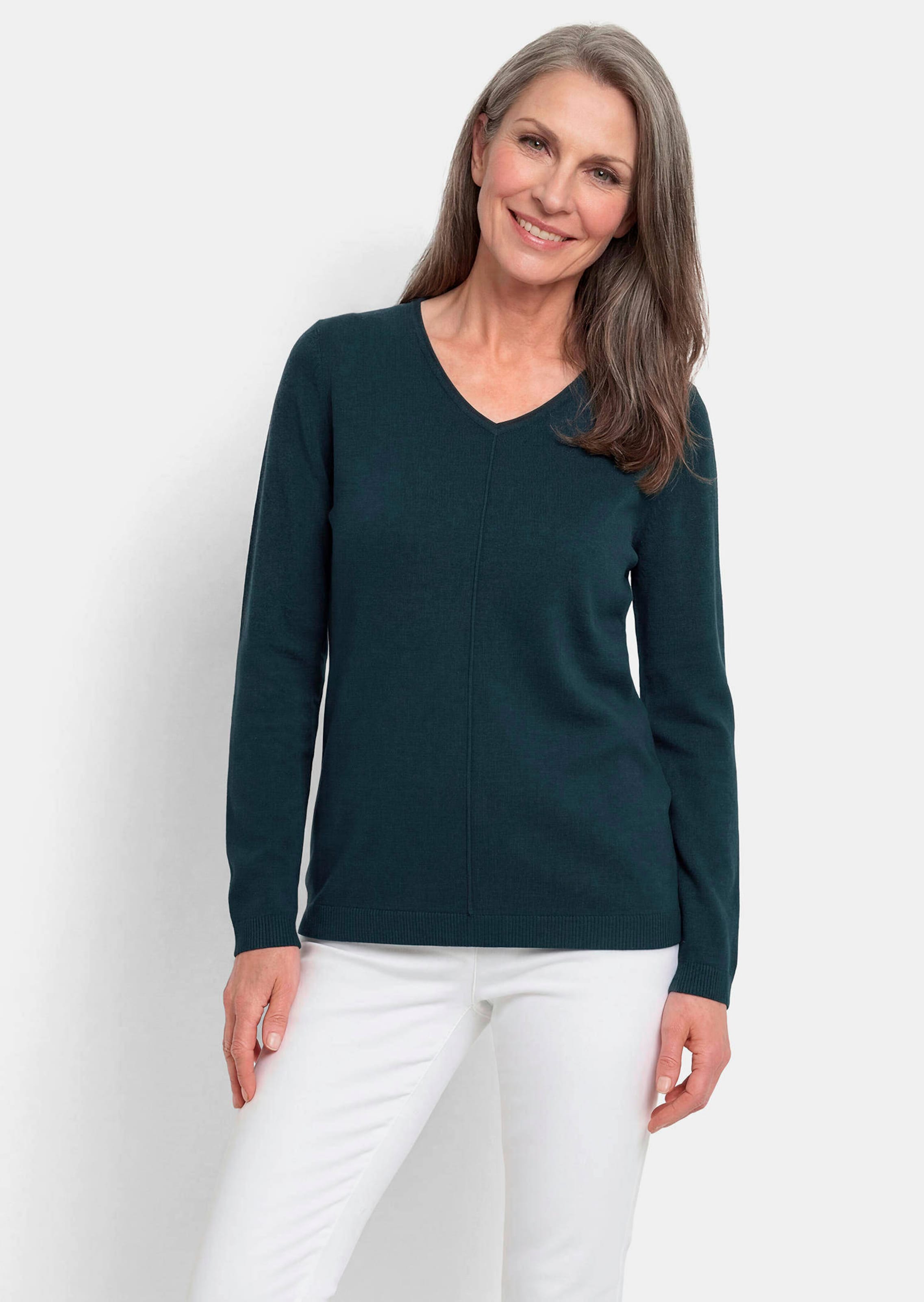 Pullover met een V-hals van COTTAMIRA