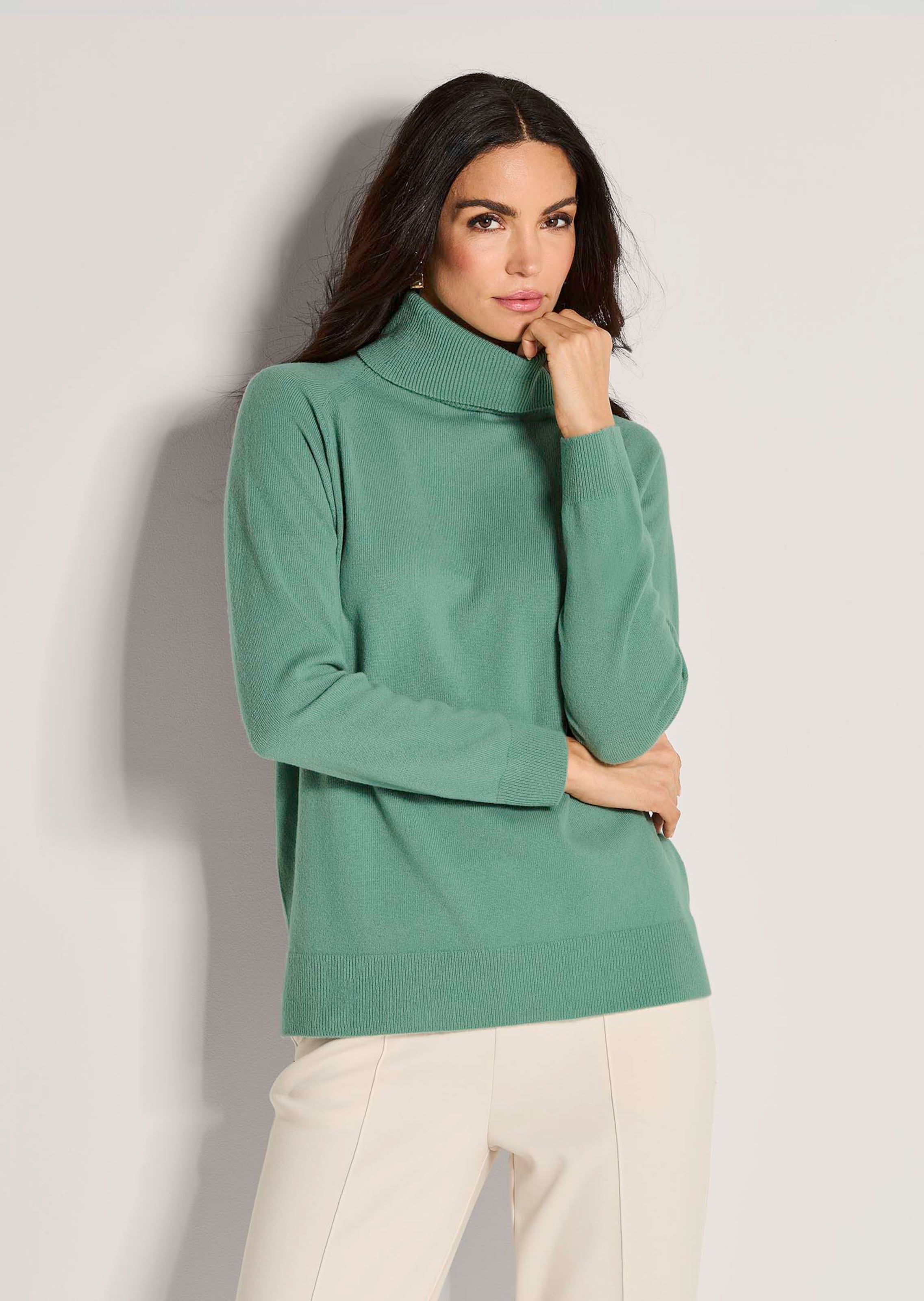 Cashmere roll-neck jumper
