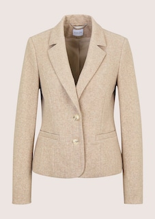 Einreihiger Blazer mit Fischgrat-Muster thumbnail 7