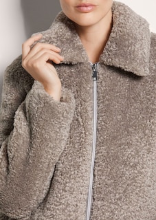 Kurzjacke aus Teddy-Plüsch thumbnail 6