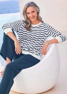 Strickpullover mit 3/4-Arm thumbnail 7