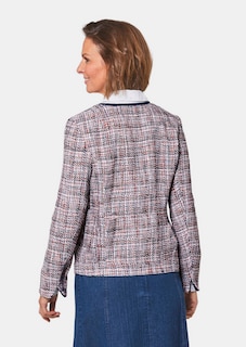 Edler Bouclé-Blazer mit Jeanspaspel thumbnail 2