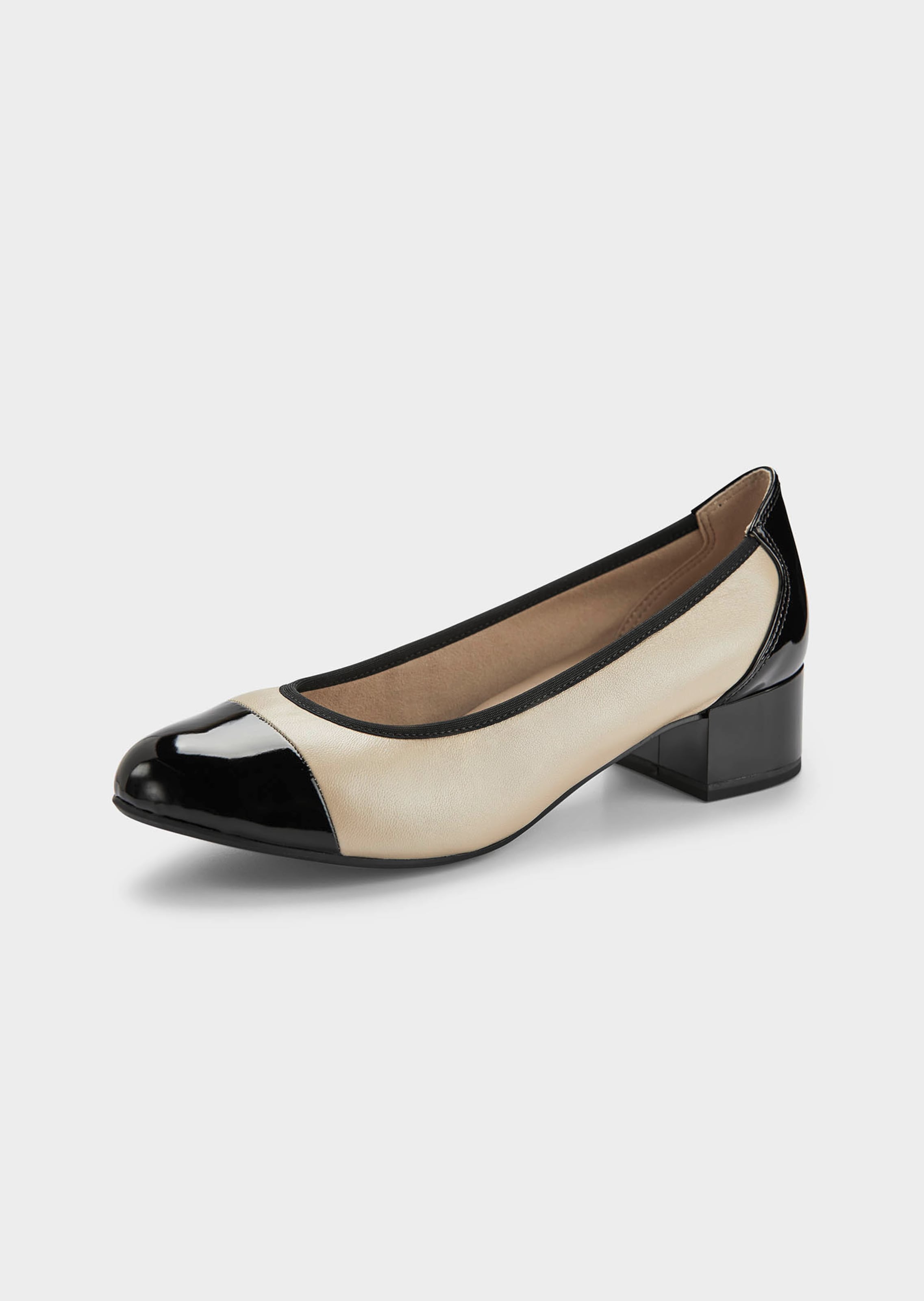 Elegante Pumps mit Lackleder-Akzenten