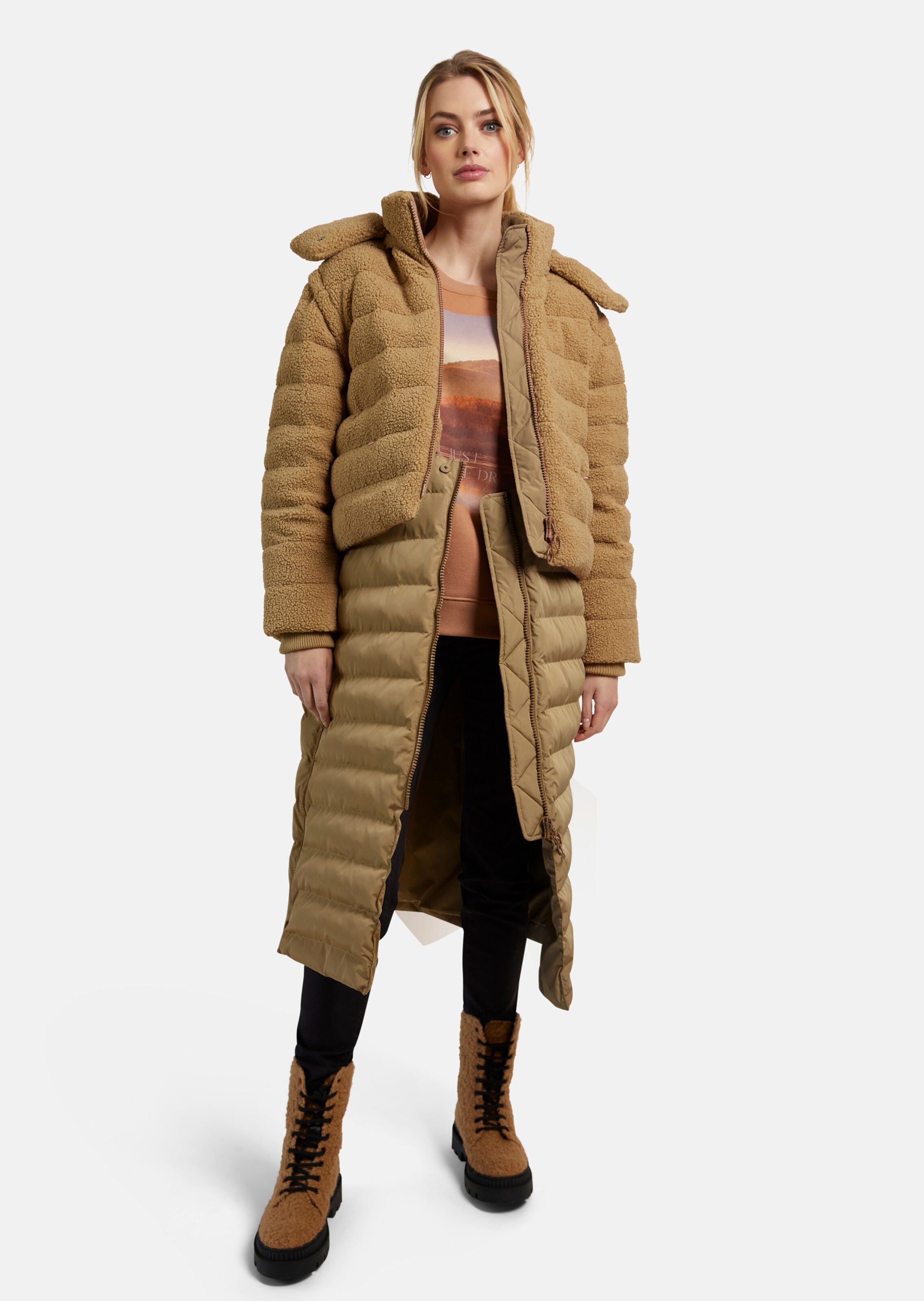 Wattierter Steppmantel – 5 Looks in 1 thumbnail 3