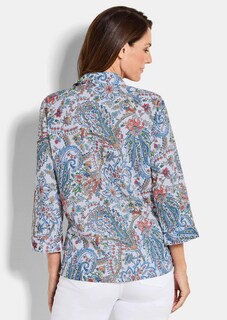 Paisley-Bluse mit Hemdkragen thumbnail 3