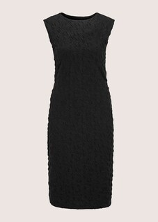 Ärmelloses Etui-Kleid in Struktur-Qualität thumbnail 6