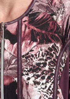 Taillierte Shirtjacke aus Viskose-Jersey thumbnail 5