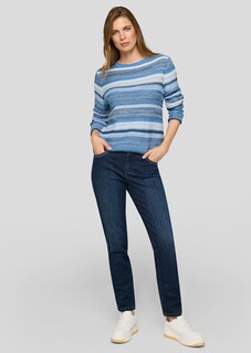 Ringelpullover in Strukturstrick thumbnail 2