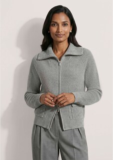 Strickjacke in Blousonform mit 2-Wege-Reißverschluss thumbnail 2