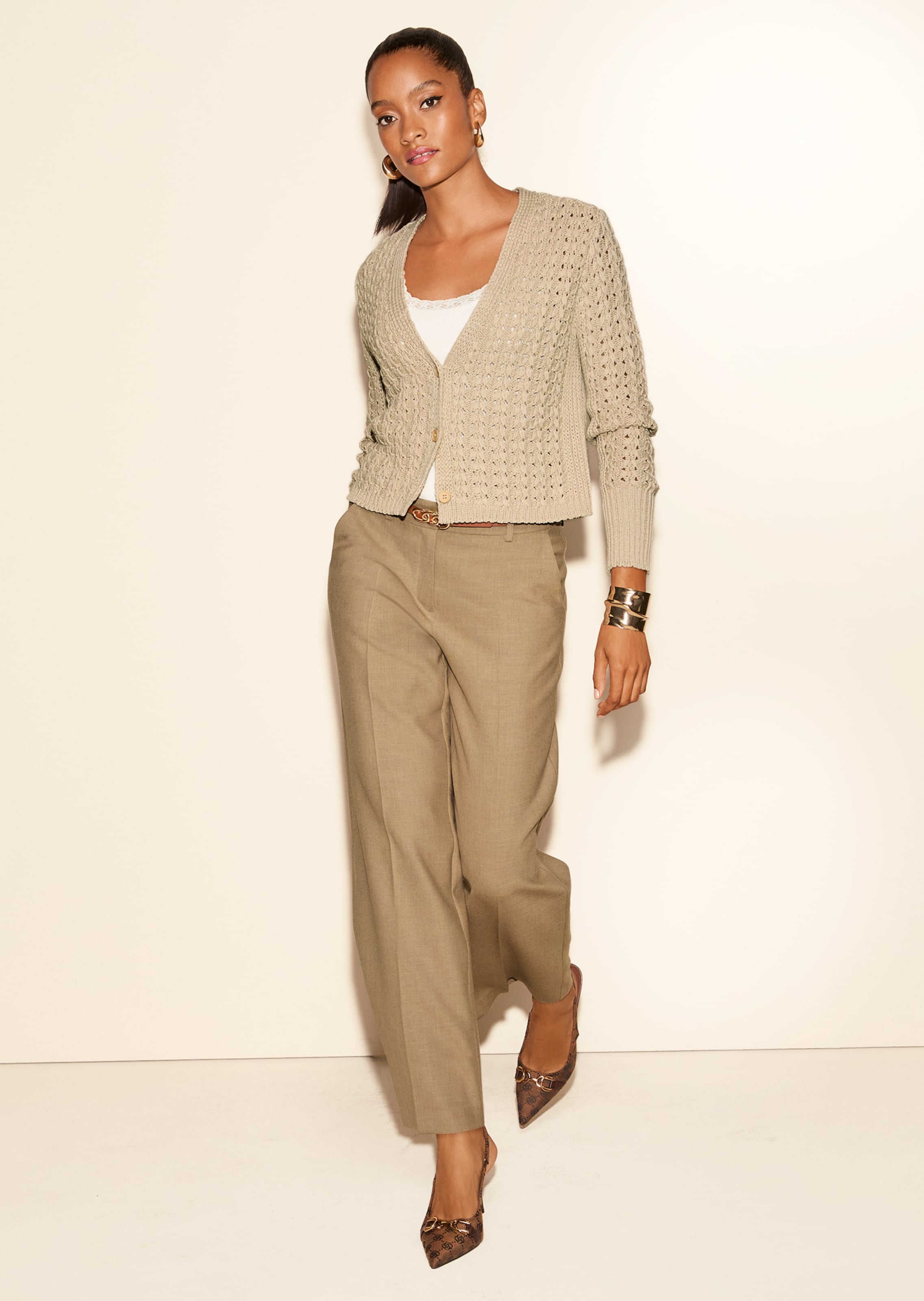 Kurze Strickjacke