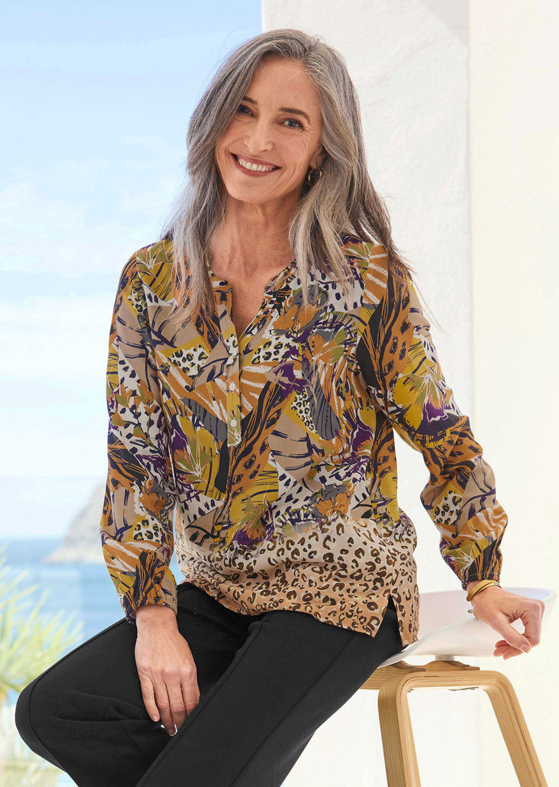 Blouse met animal-print thumbnail 7