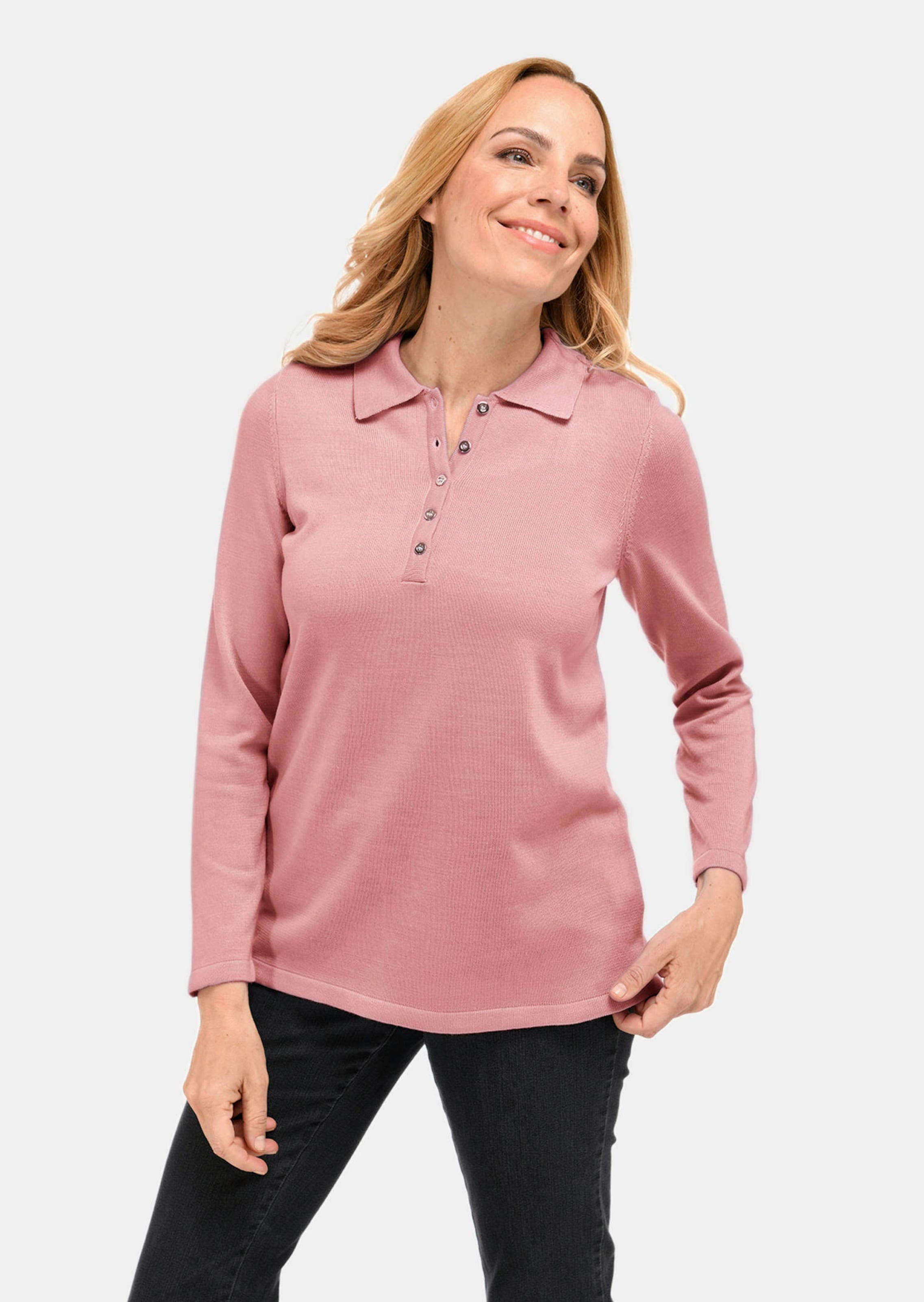 Pull sobre avec col polo