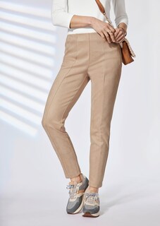 Moderne Leggings in trendigem Velourslederimitat thumbnail 7