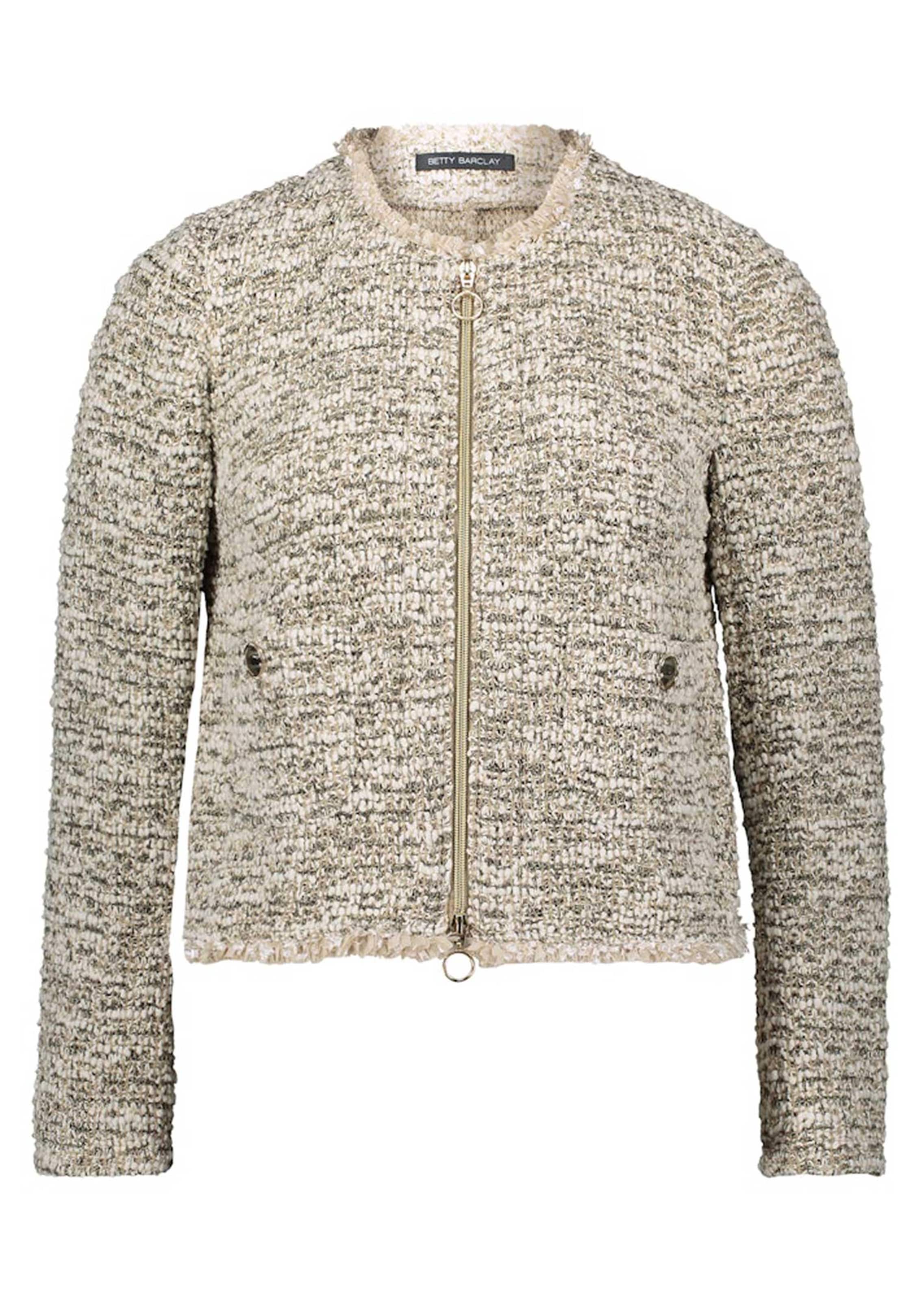 Bouclécardigan met ritssluiting