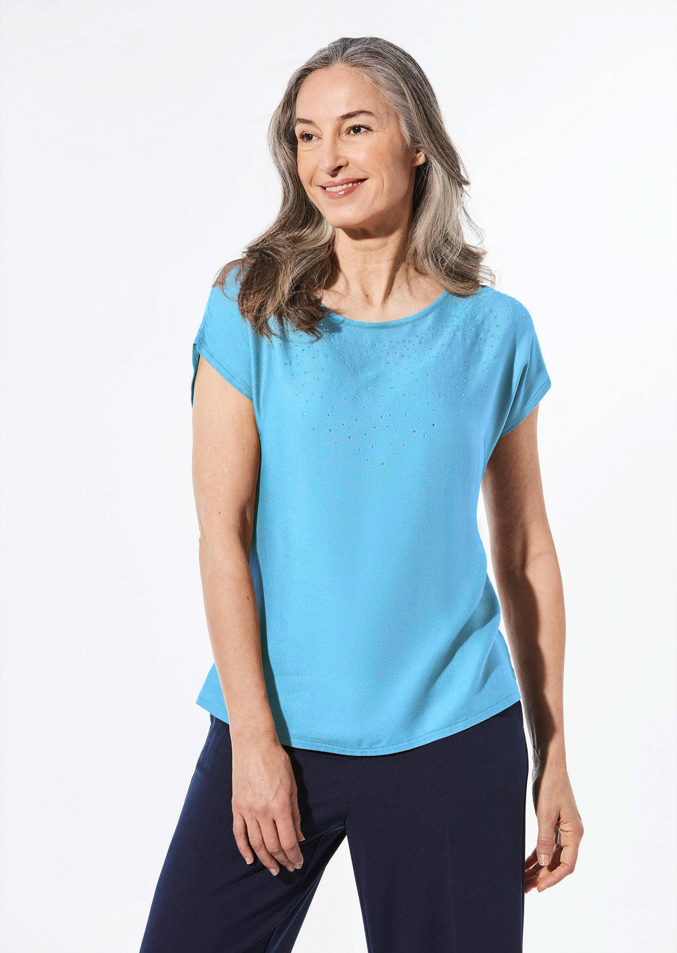 Bluse mit Glitzersteinen