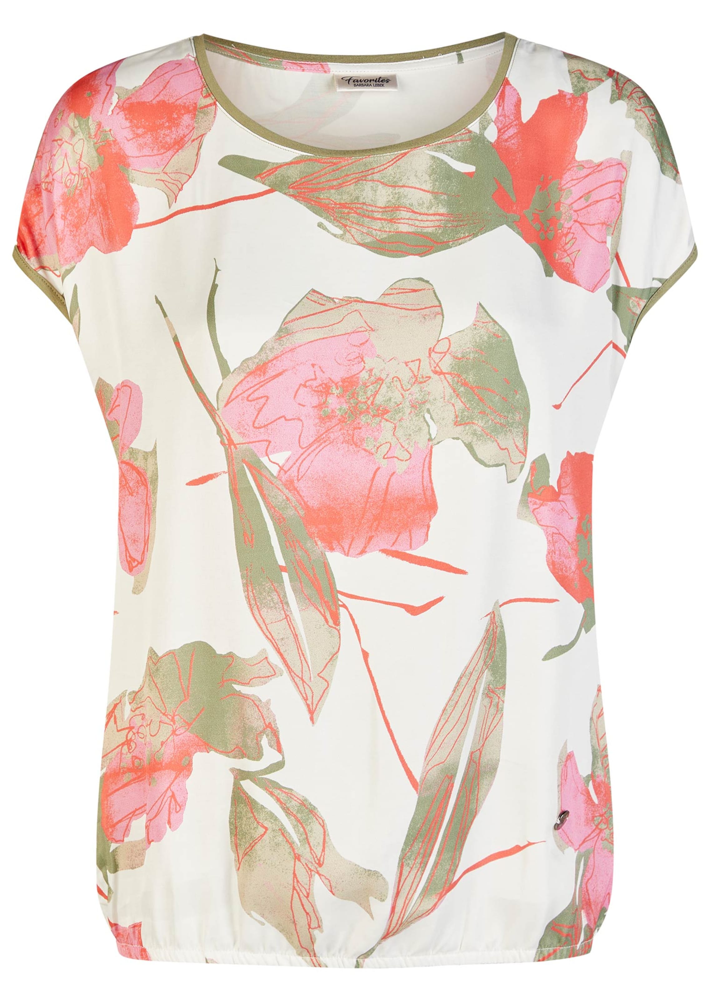 Blouse raffinée, résolument féminine, avec motif floral