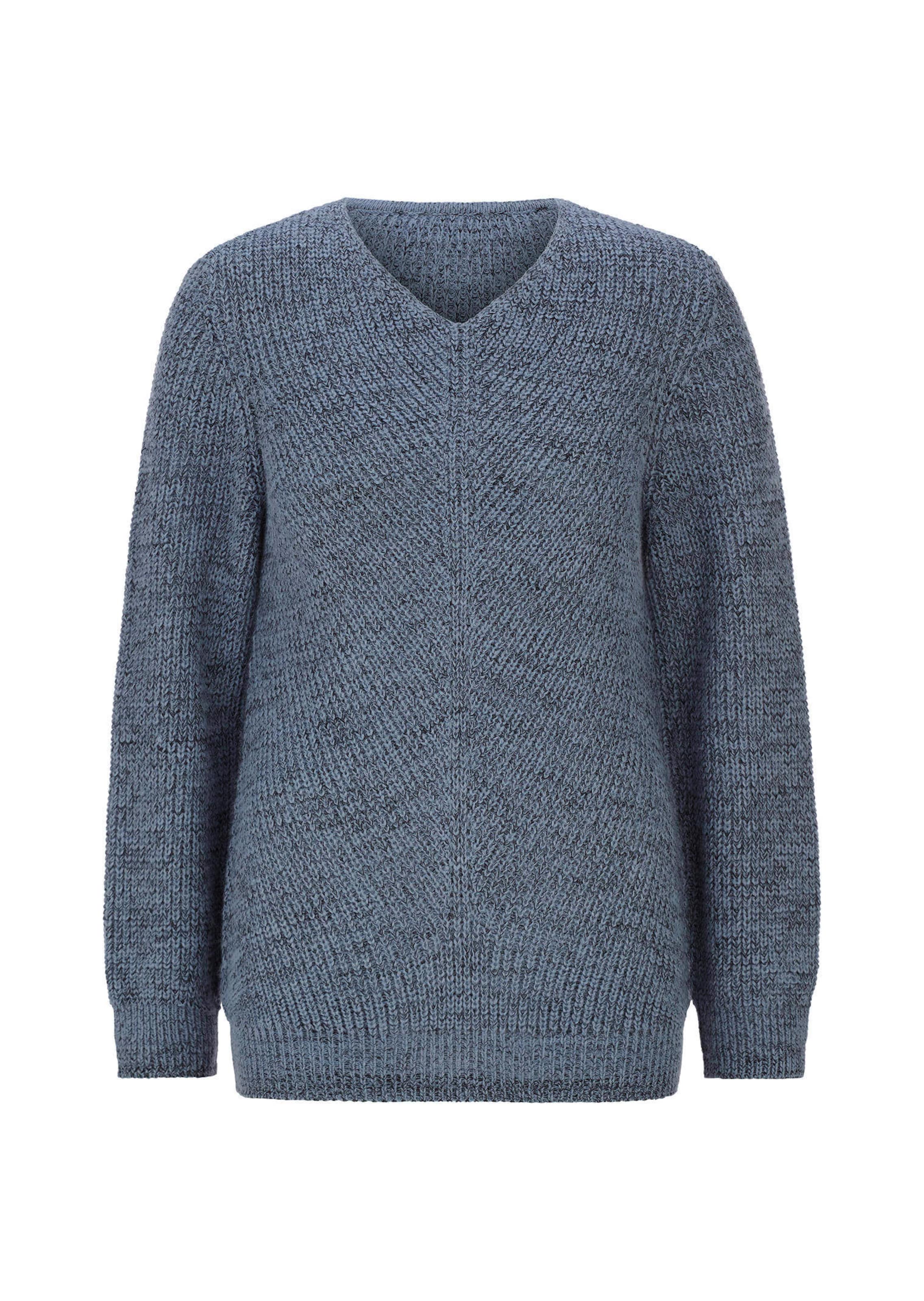 Pull en tricot avec encolure en V sans couture