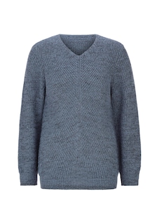 Strickpullover mit nahtlosem V-Ausschnitt thumbnail 6