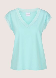 Sleeveless top with a wide ribbed trim thumbnail 7