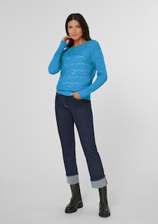 Strickpullover mit Zopfmuster thumbnail 3