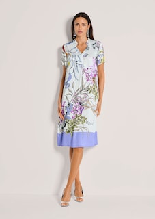 Robe à imprimé floral avec petit col montant thumbnail 2