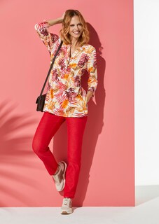 Figurschmeichelndes Drucktunika-Shirt thumbnail 7