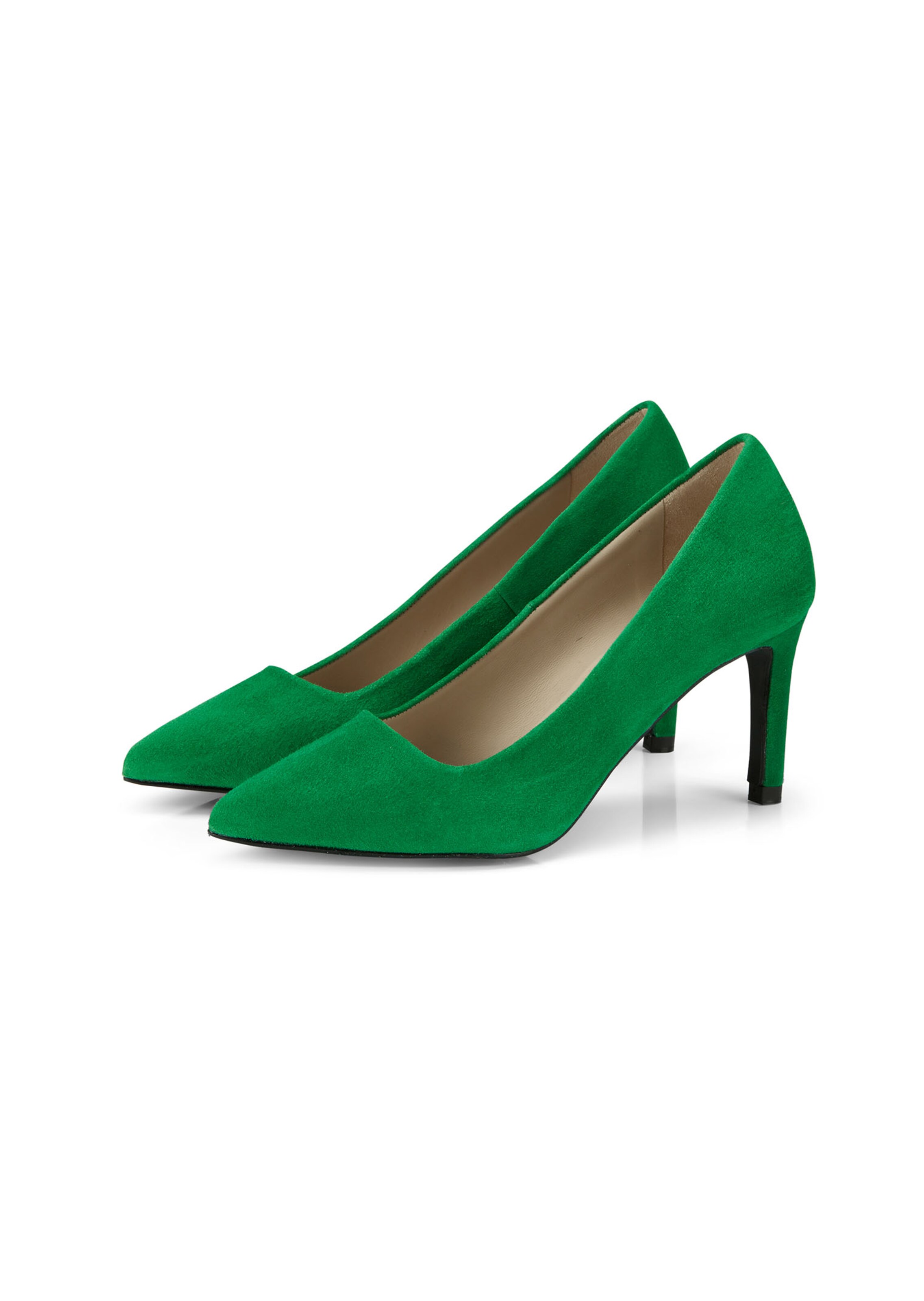 Heels in apple green