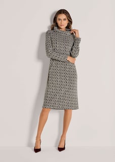 Shift dress with graphic pattern thumbnail 3